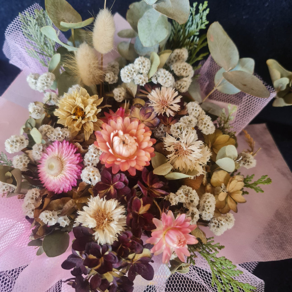 Dried flower Posy box