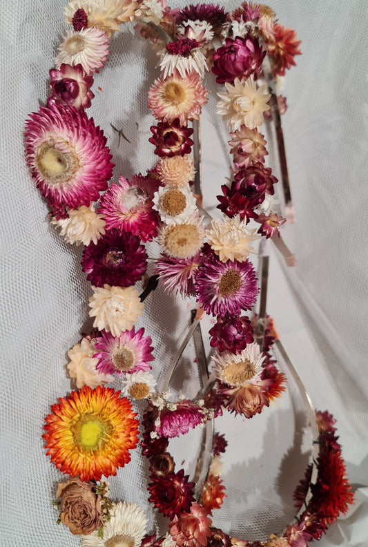 Dried Flower Hairband Crown