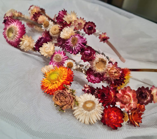 Dried Flower Hairband Crown