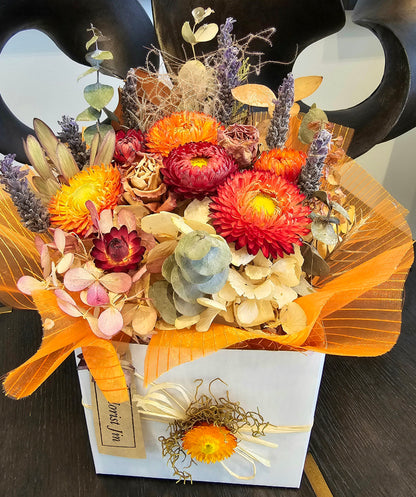 Dried flower Posy box