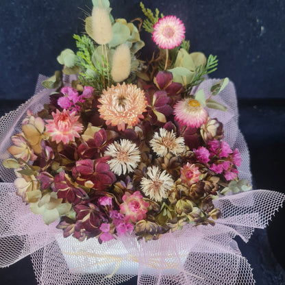 Dried flower Posy box