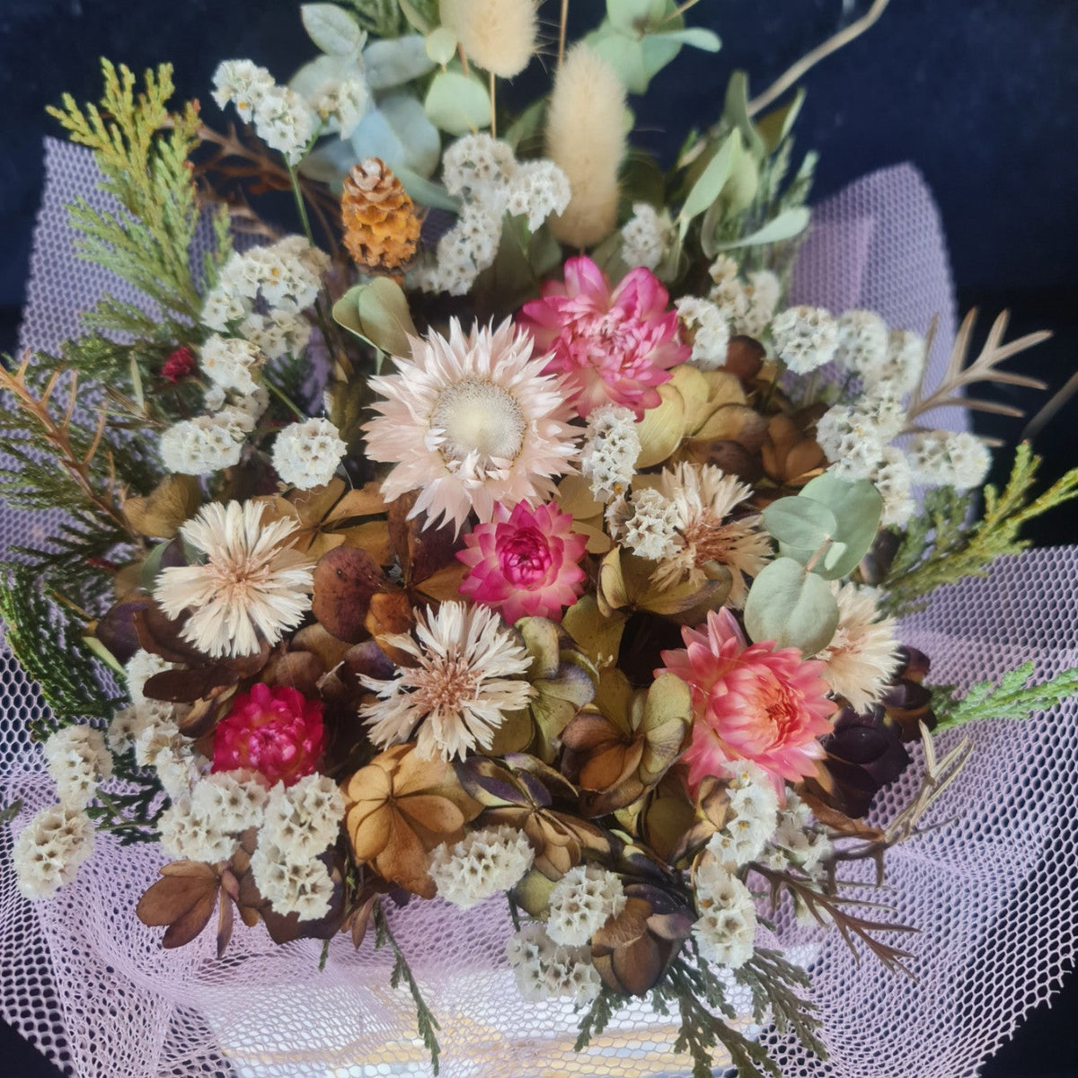 Dried flower Posy box